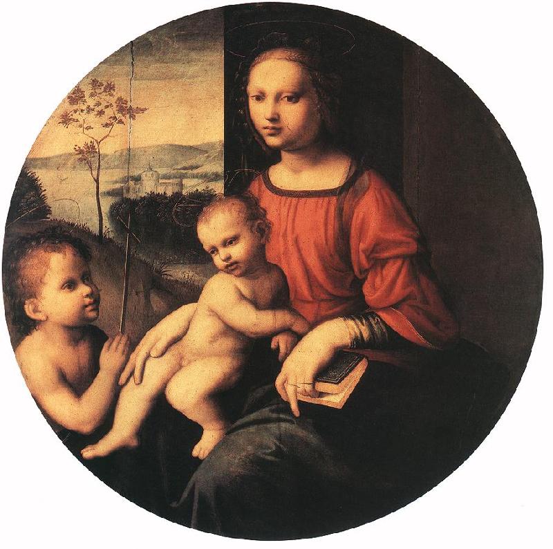 BUGIARDINI, Giuliano Virgin and Child with the Infant St John the Baptist Germany oil painting art